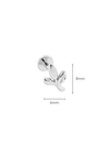 Kolczyk do piercingu labret, listki, stal ST15955S00