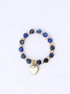 Pierścionek serduszko, Lapis Lazuli, stal pozłacana S416142Z00