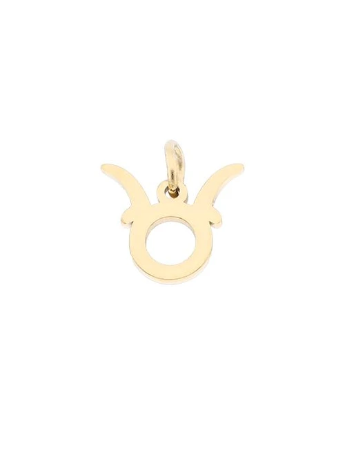 Zawieszka znak zodiaku, Byk, stal pozłacana SC16527Z00-02