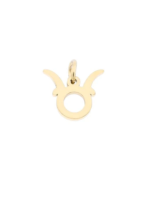 Zawieszka znak zodiaku, Byk, stal pozłacana SC16527Z00-02
