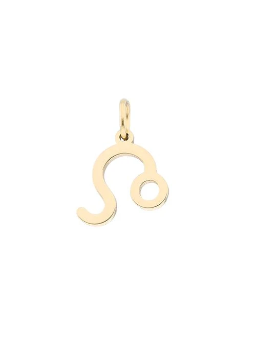 Zawieszka znak zodiaku Lew, stal pozłacana SC16527Z00-04