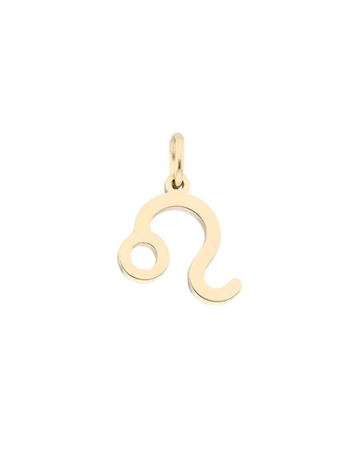Zawieszka znak zodiaku Lew, stal pozłacana SC16527Z00-04