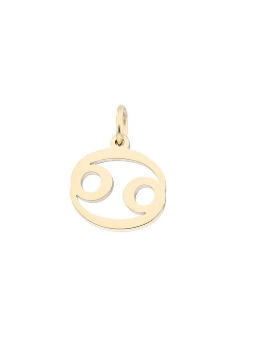 Zawieszka znak zodiaku Rak, stal pozłacana SC16527Z00-10
