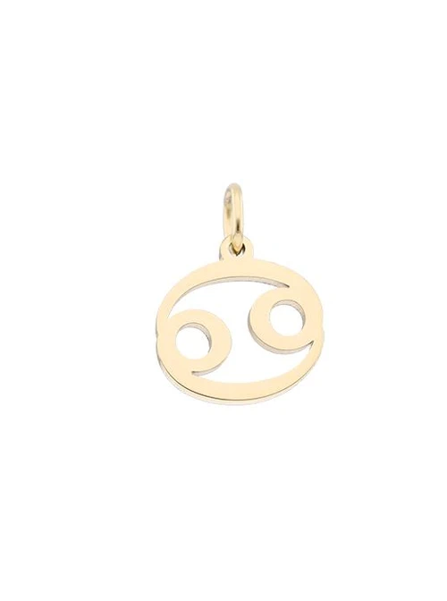 Zawieszka znak zodiaku Rak, stal pozłacana SC16527Z00-10