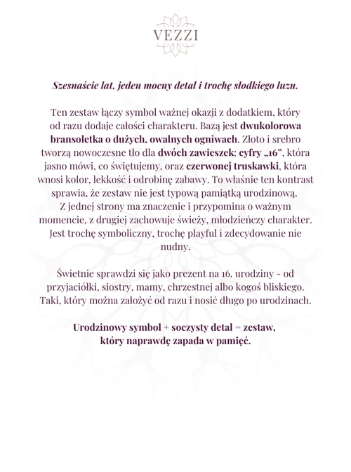 Zestaw Biżuterii Juicy Charm