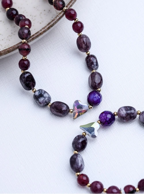 Zestaw Biżuterii Violet Sparkle