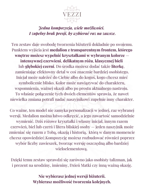 Zestaw biżuterii Colorful Dreams z możliwością personalizacji ZG00003Z00