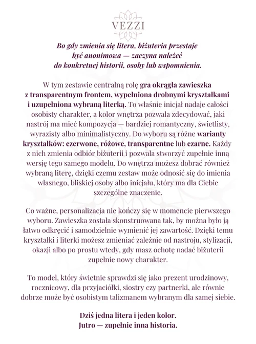 Zestaw biżuterii Gentle Things z możliwością personalizacji ZG00032Z00
