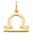 Zawieszka znak zodiaku Waga, stal pozłacana SC16527Z00-06