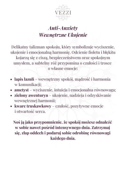 Bransoletka Wewnętrzne Ukojenie, stal pozłacana S116241Z00
