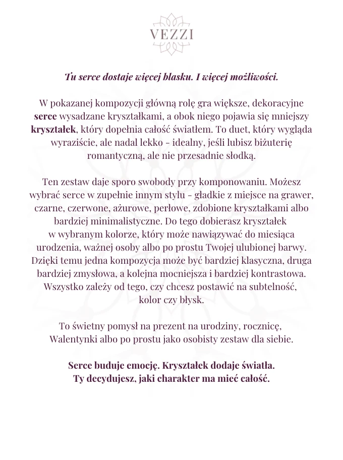 Zestaw biżuterii Bound by Love z możliwością personalizacji ZG00037Z00