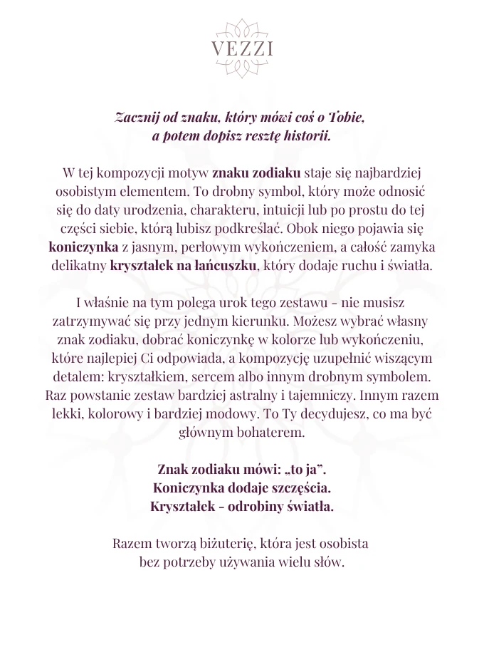 Zestaw biżuterii Heavenly Bond z możliwością personalizacji ZG00029Z00 