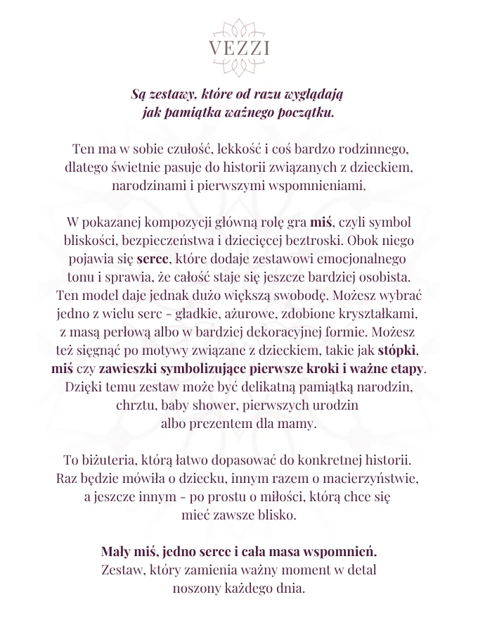 Zestaw biżuterii Little Darling z możliwością personalizacji ZG00024Z00