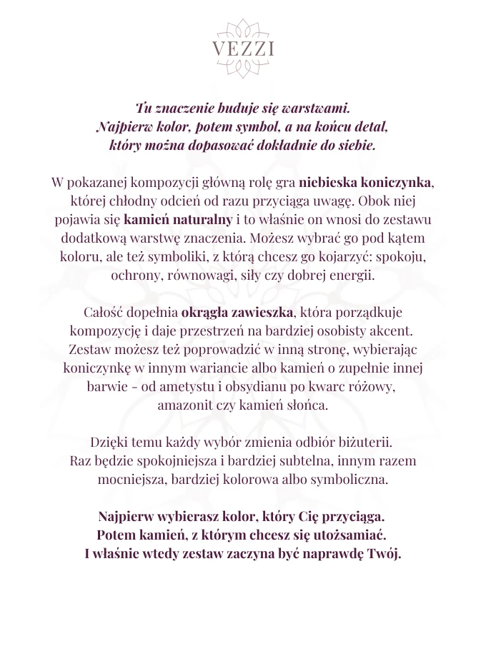 Zestaw biżuterii Shadow Muse z możliwością grawerowania ZG00052Z00