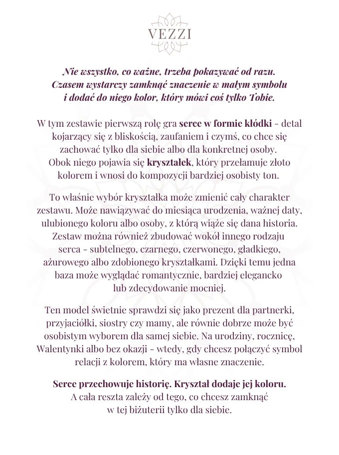 Zestaw biżuterii Silken Touch z możliwością personalizacji ZG00021Z00