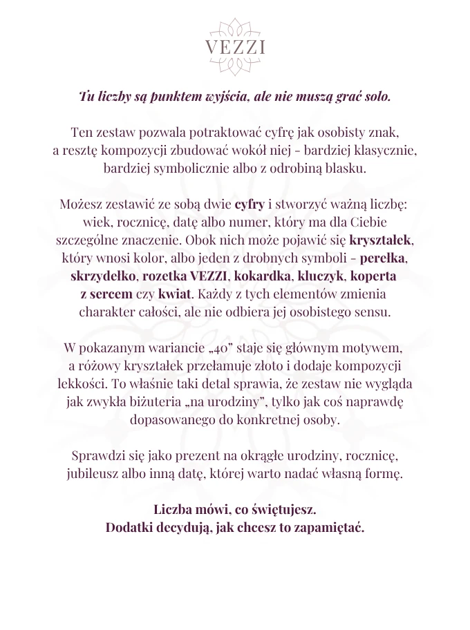 Zestaw biżuterii Sweet Soul z możliwością personalizacji ZG00026Z00