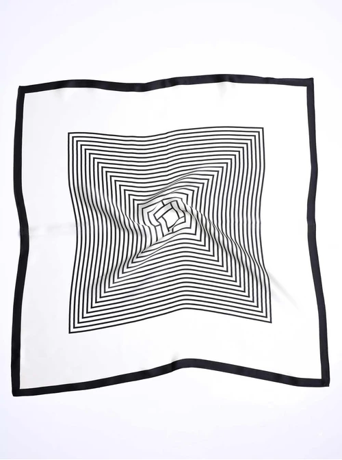 Apaszka Jedwabna, wzór geometryczny AP15390-07