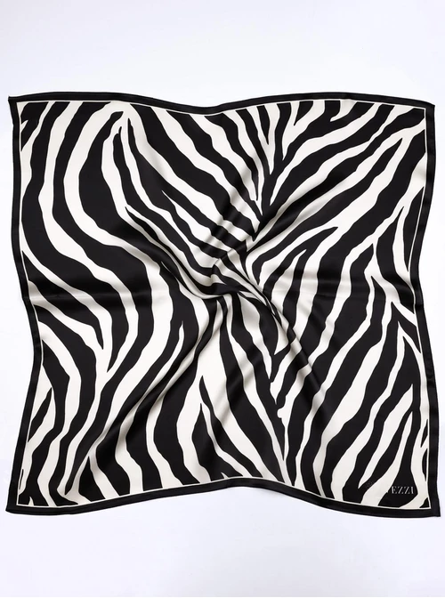 Apaszka Jedwabna, zebra, AP15421-07