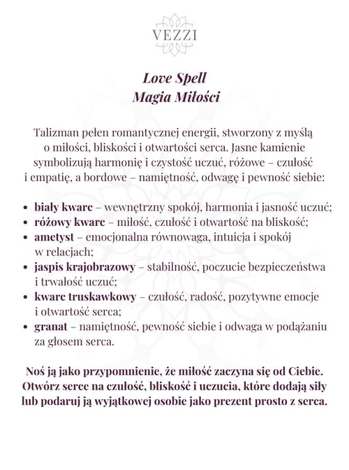 Bransoletka Magia Miłości, stal pozłacana S116237Z00
