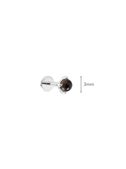 Kolczyk do piercingu labret, Kwarc, stal ST15777S00
