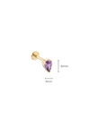 Kolczyk do piercingu labret, kryształek, stal pozłacana ST16072Z00