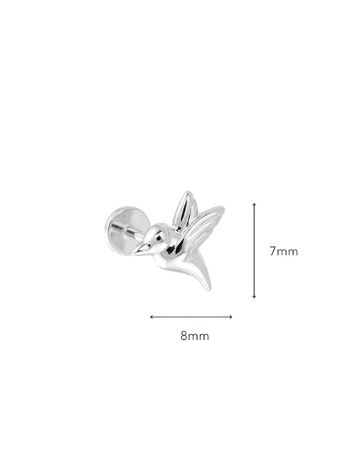 Kolczyk do piercingu labret, ptaszek, stal ST15959S00