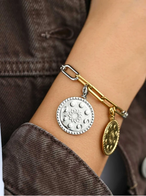 Zawieszka, charms, Rozeta Vezzi, stal SC16551S00