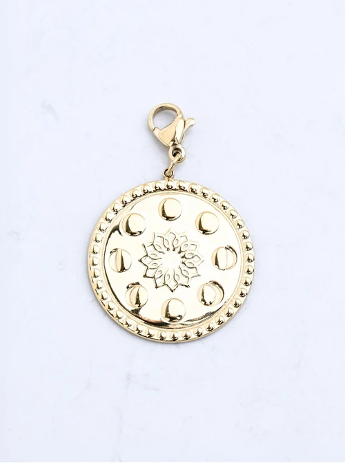 Zawieszka, charms Rozeta Vezzi, stal pozłacana SC16551Z00