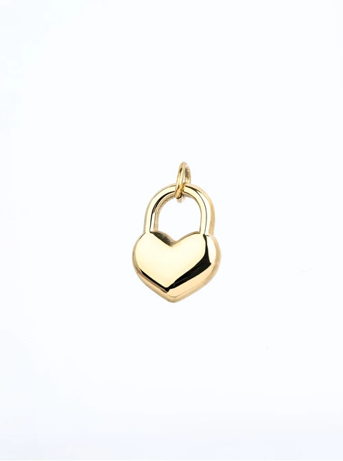 Zawieszka serduszko, stal pozłacana SC16650Z00