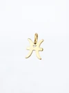 Zawieszka znak zodiaku Ryby, stal pozłacana SC16527Z00-12