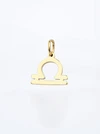 Zawieszka znak zodiaku Waga, stal pozłacana SC16527Z00-06
