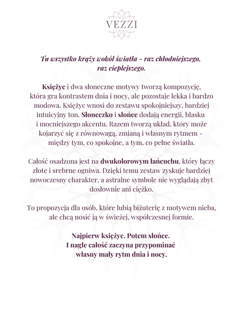 Zestaw Biżuterii Meet me halfway