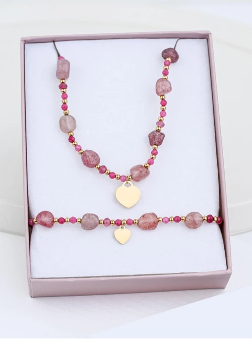 Zestaw Biżuterii Pink Secret