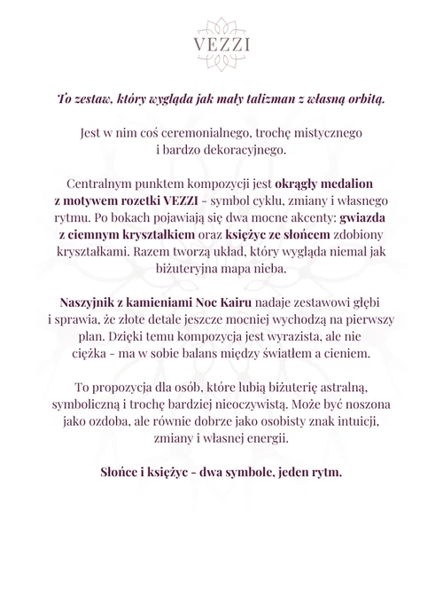 Zestaw Biżuterii Stellar Fate