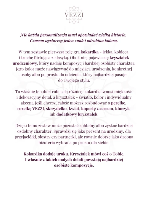 Zestaw biżuterii Celestial Affection z możliwością personalizacji ZG00035Z00