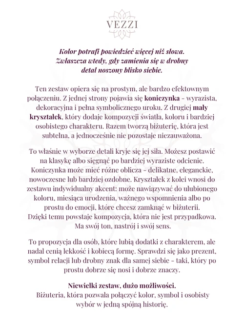 Zestaw biżuterii Cherished Bond z możliwością personalizacji ZG00019Z00