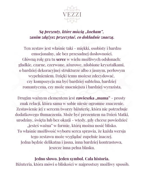 Zestaw biżuterii Eternal Heart z możliwością grawerowania ZG00017Z00