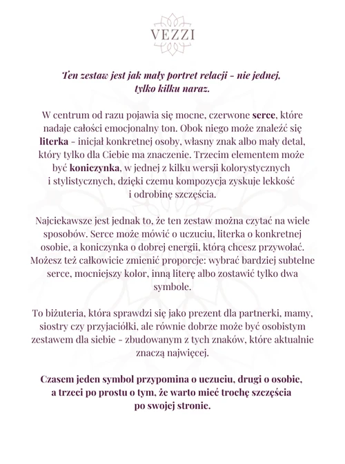 Zestaw biżuterii Glittering Soul z możliwością personalizacji ZG00063Z00