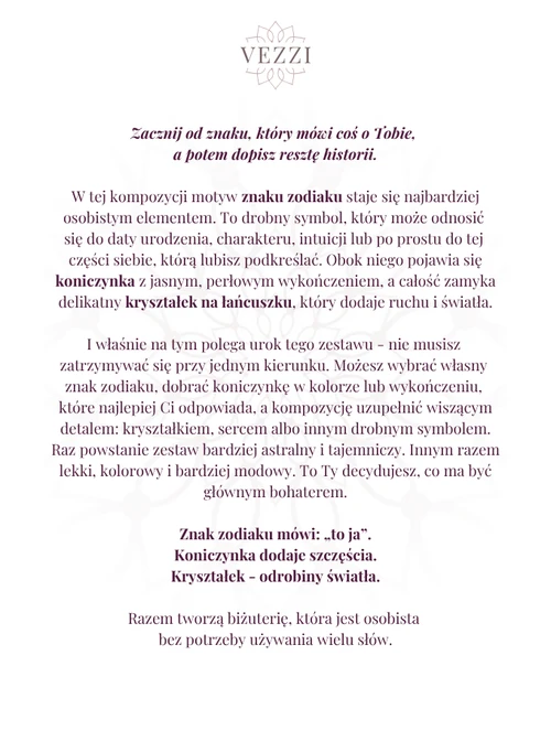 Zestaw biżuterii Heavenly Bond z możliwością personalizacji ZG00029Z00