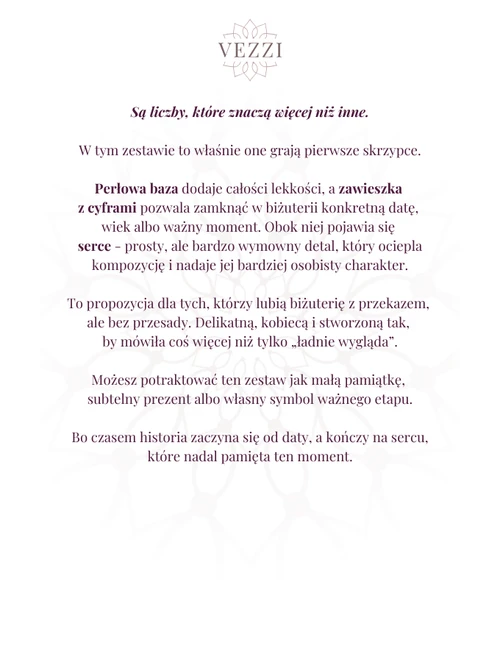 Zestaw biżuterii Lilac Muse z możliwością grawerowania ZG00048Z00