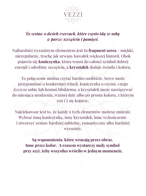 Zestaw biżuterii Lovely Crush z możliwością grawerowania ZG00072Z00
