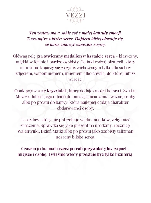 Zestaw biżuterii Promise of Love z możliwością grawerowania ZG00073Z00