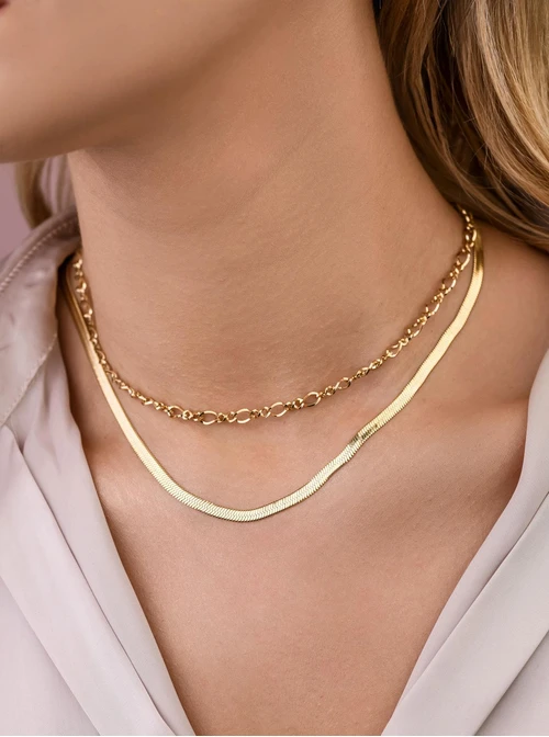 Naszyjnik łańcuch, złoty S3V71922-Z