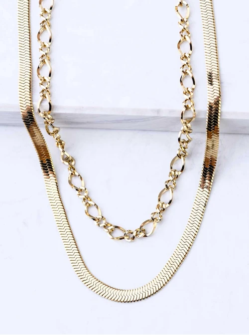 Naszyjnik łańcuch, złoty S3V71922-Z