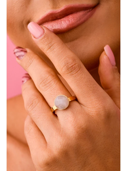 Pierścionek Byk, Kwarc Różowy S4V70703