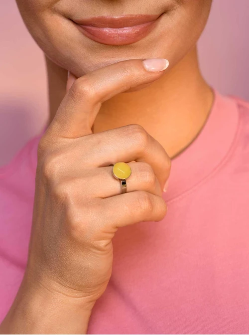 Pierścionek Lew, Cytryn S4V70699