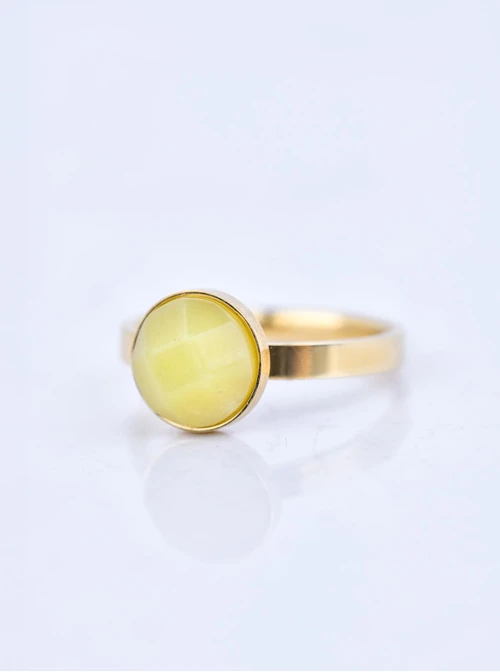 Pierścionek Lew, Cytryn, złoty S4V70699