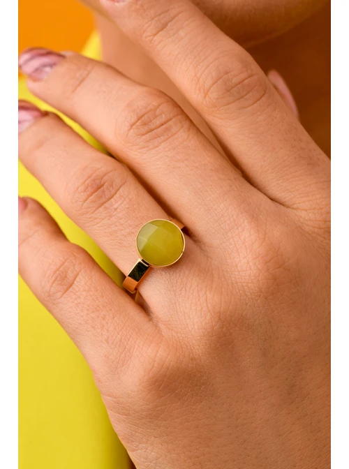 Pierścionek Lew, Cytryn, złoty S4V70699