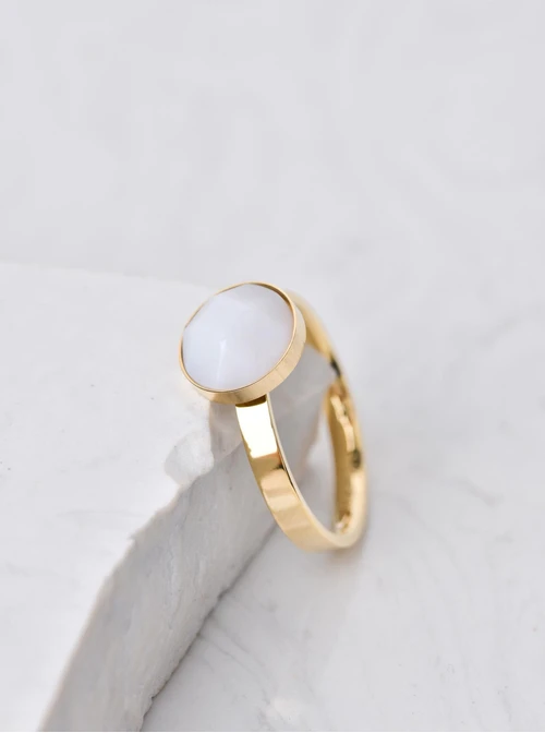 Pierścionek Waga, Opal, złoty S4V70701