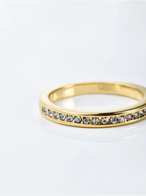 Pierścionek kryształki, złoty S400044Z00